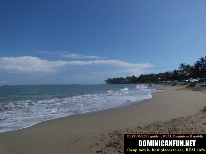 beach in Cabarete, Dominican republic