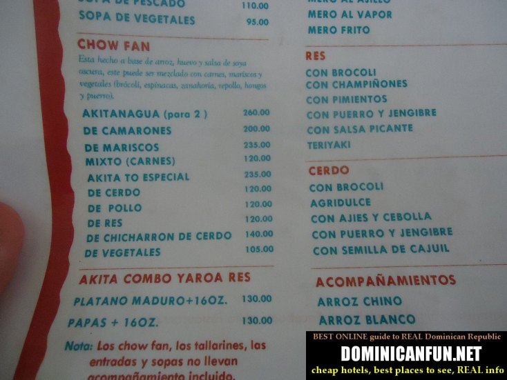 dominican republic cheap restaurant